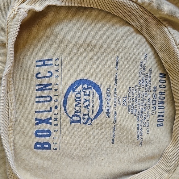 BoxLunch Exclusive Demon Slayer: Kimetsu no Yaiba Checkered Long Sleeve T Sz XXL - Picture 6 of 6